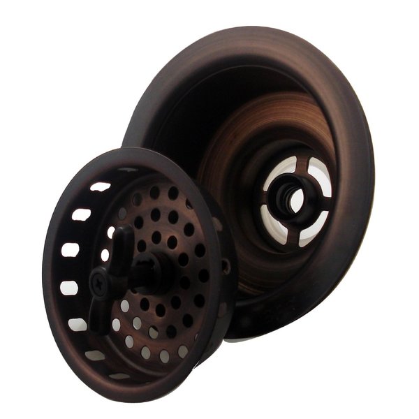 Mr. Scrappy Oil Rubbed Bronze Sink Basket Strainer and Flange 21-DSB-ORB